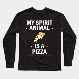 My Spirit Animal is a Pizza (v. 2) Long Sleeve T-Shirt